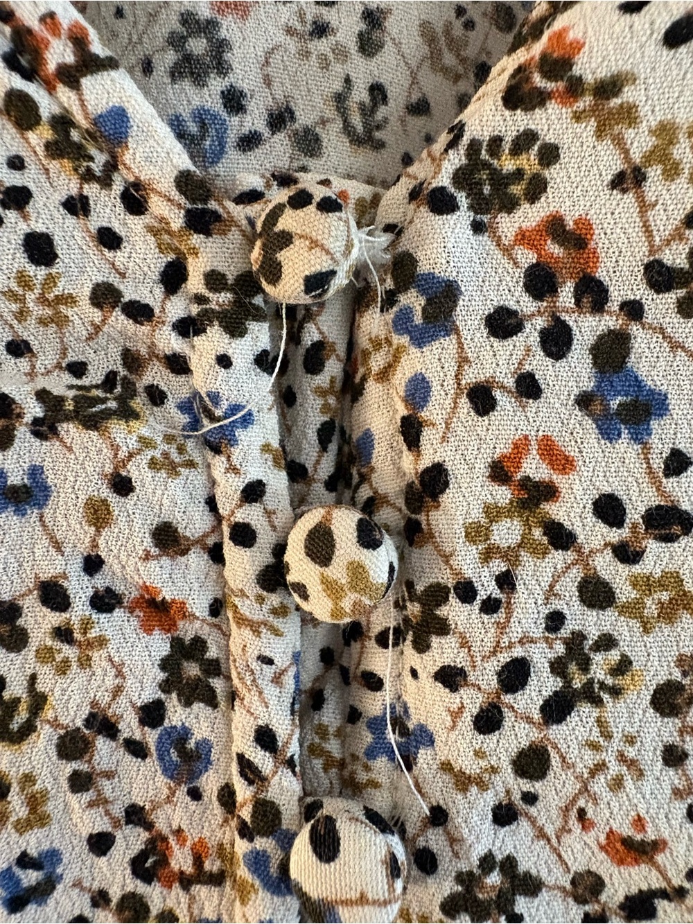 Madewell short sleeve blouse floral puff sleeve women's size M - Picture 5 of 5